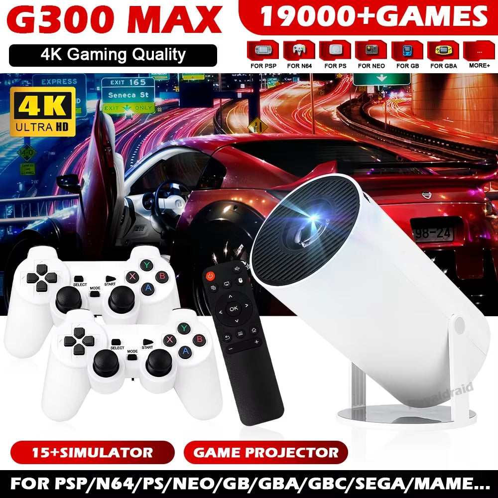 NEW 3D Game Projector 4k ultra HD 19.000+ games