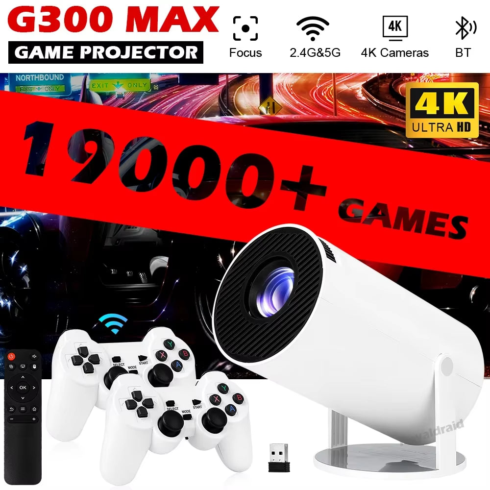 NEW 3D Game Projector 4k ultra HD 19.000+ games