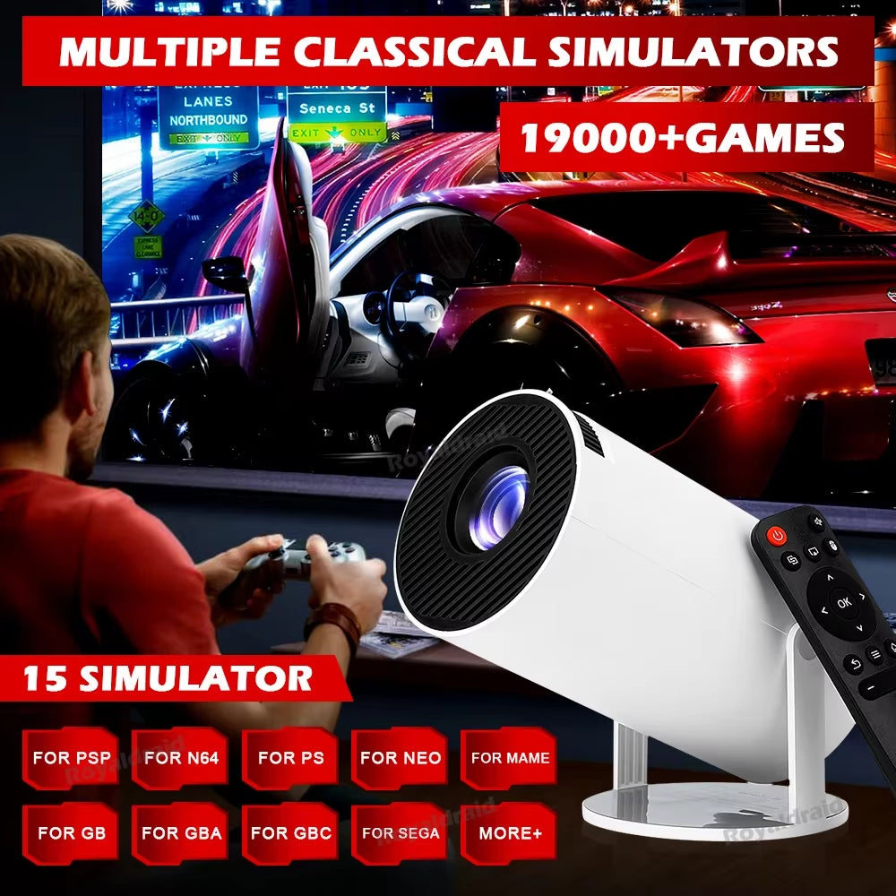 NEW 3D Game Projector 4k ultra HD 19.000+ games