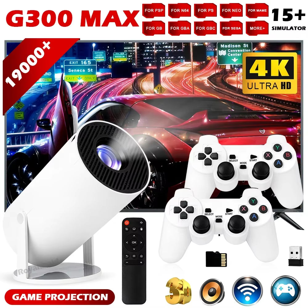NEW 3D Game Projector 4k ultra HD 19.000+ games
